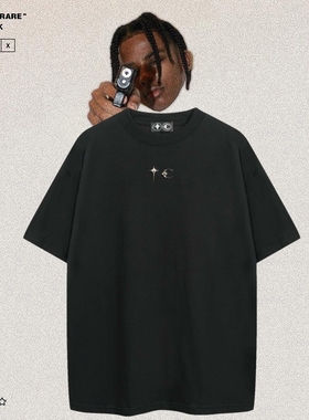 THUG CLUB 金属LOGO朴宰范同款高街潮牌男女宽松嘻哈休闲短袖T恤