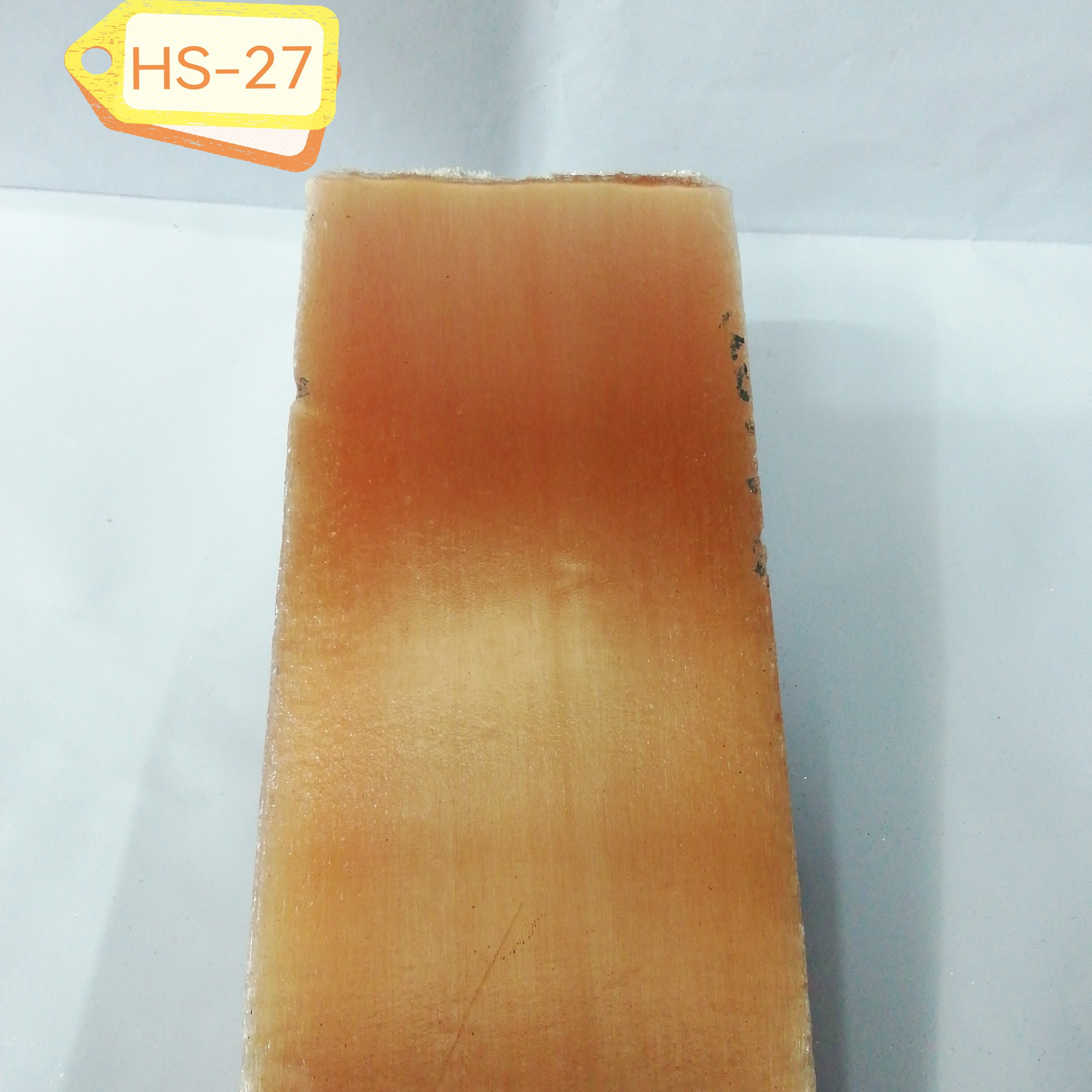 橙色猫眼石长条手工石片料纯水晶切割原材石料石器远古时器