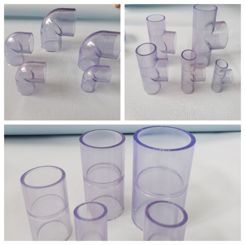 透明弯头三通直通鱼缸配件