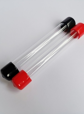 透明硬管 PC透明管 塑料透明管 带盖子包装管4分管外径20内径18mm