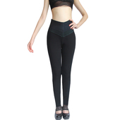 婉美曲现春秋冬大码 高腰网面光面薄中厚加厚美腿显瘦打底保暖棉裤