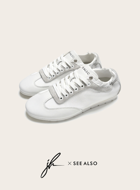 jh 『SEE ALSO联名』 小白鞋春夏新款牛皮休闲新贵百搭通勤帆布鞋
