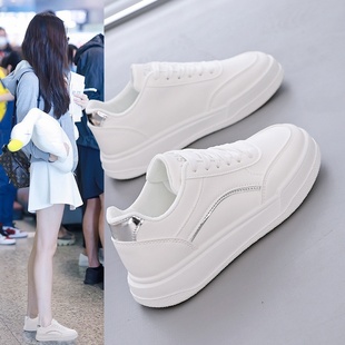 ins女学生休闲运动百搭板鞋 2025小白鞋 韩版 新款 街拍5255 子女春季