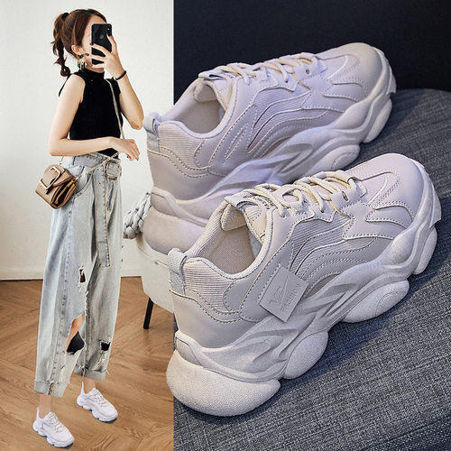 韩版老爹鞋女2026春季新款透气学生运动鞋女潮休闲鞋8805-1