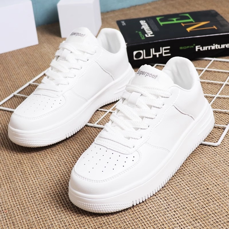 爆款小白女鞋2025春季新款百搭休闲板鞋秋款超火透气厚底鞋子男鞋