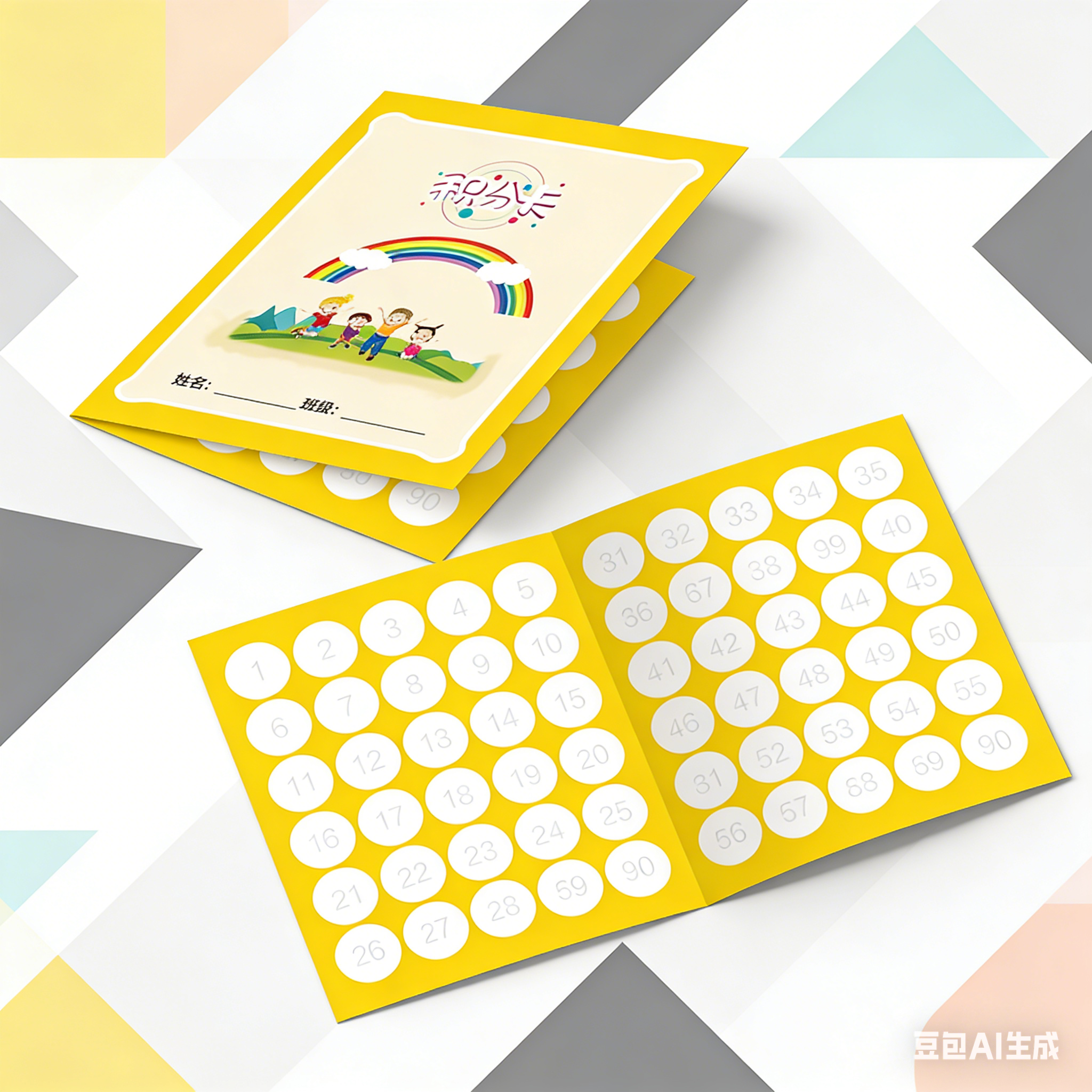 学生幼儿培训奖励积分卡折叠式贴纸盖章舞蹈班兴趣班集章卡收集卡,文具电教/文化用品/商务用品,贺卡/明信片,淘宝优惠券,粉丝福利购,淘宝优惠卷