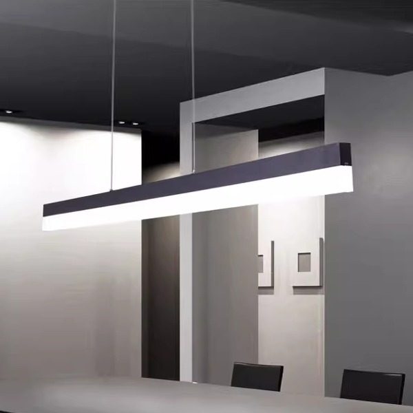 现代简约led办公室长条吊灯