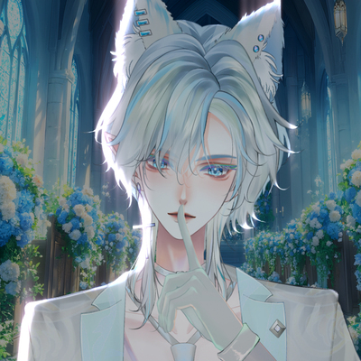 Live2d量贩模型-灰狼  中性公皮vup直播成品公用皮套虚拟主播模型