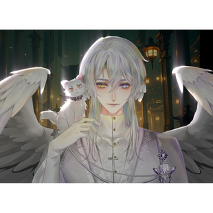 Live2d量贩模型-乌鸦 成男公皮vup直播公用成品皮套虚拟主播模型