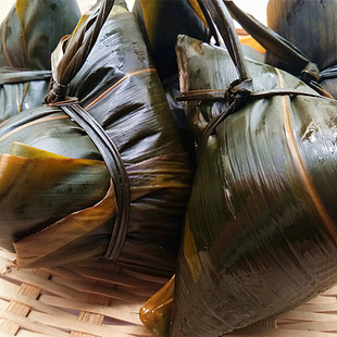乐清特产端午节灰汤蜜枣粽子米粽豆豆粽糯米制品5只