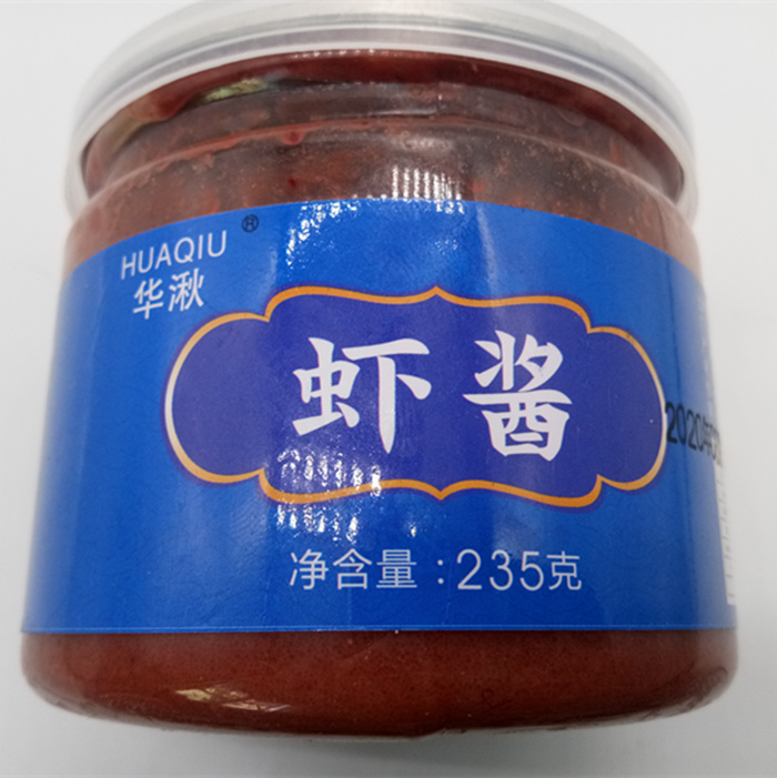 乐清特产华湫虾酱沾海蜇蒸肉虾子酱海虾酱235克无添加剂野生虾几