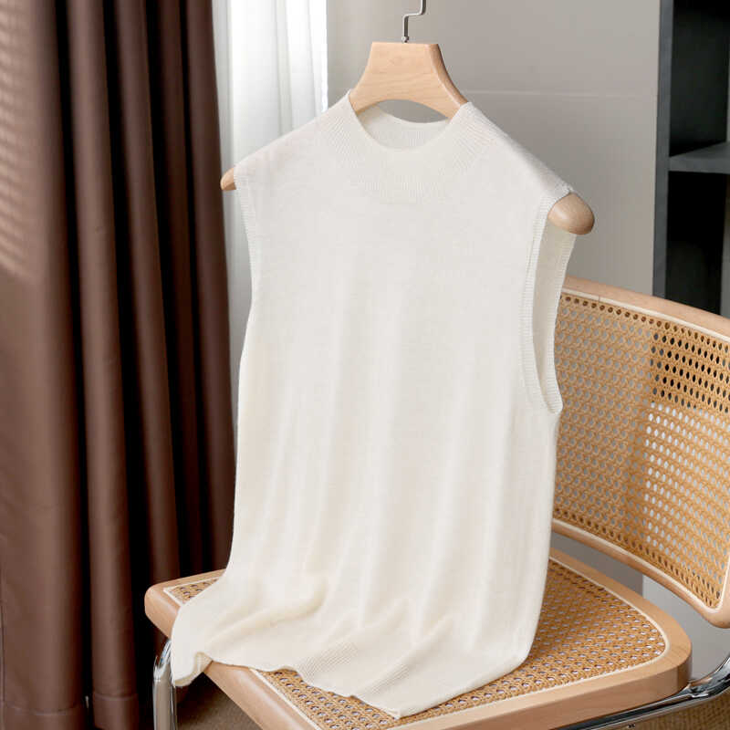 一线成衣无缝内搭无袖半高背心
