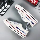 小白鞋 帆布鞋 女 ins潮低帮板鞋 情侣款 男爆改冠军联名2025春季 新款