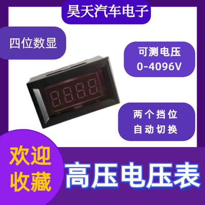 DC0-4096V1000V2000V3000V3800V高压电压表直流数显电压表双量程