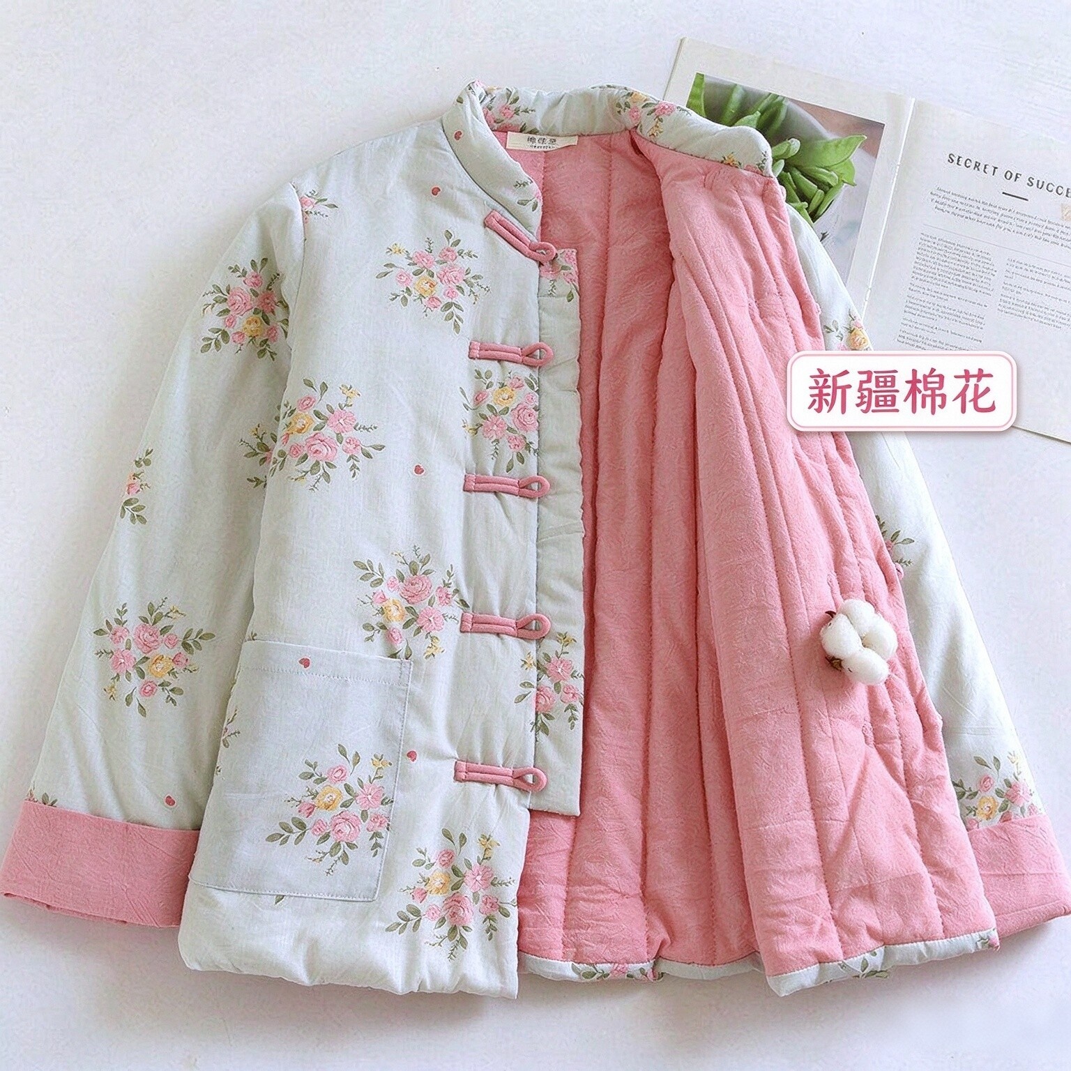 新中式加厚手工送妈妈棉花袄
