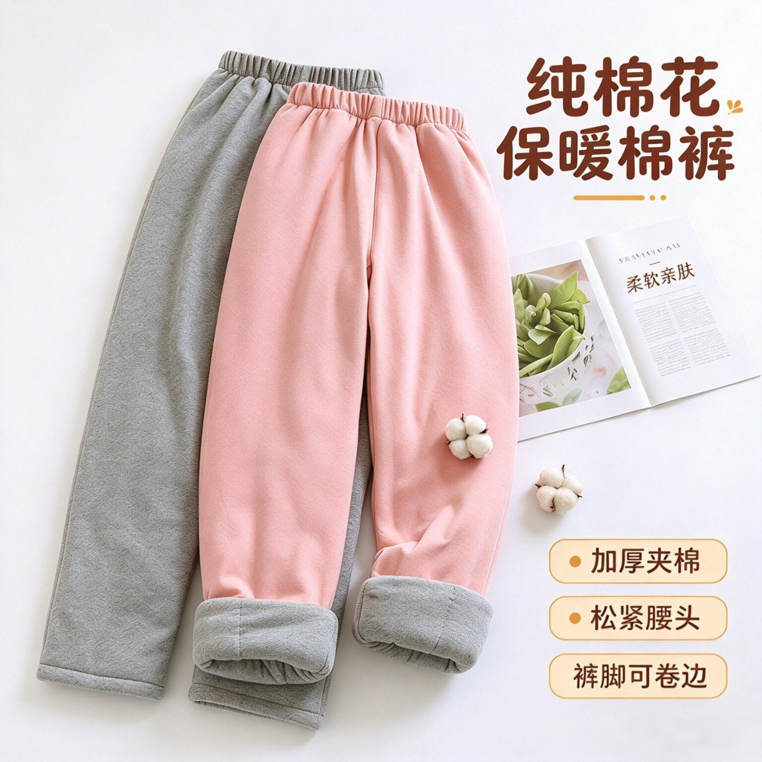棉心物语新疆棉纯手工加厚棉裤