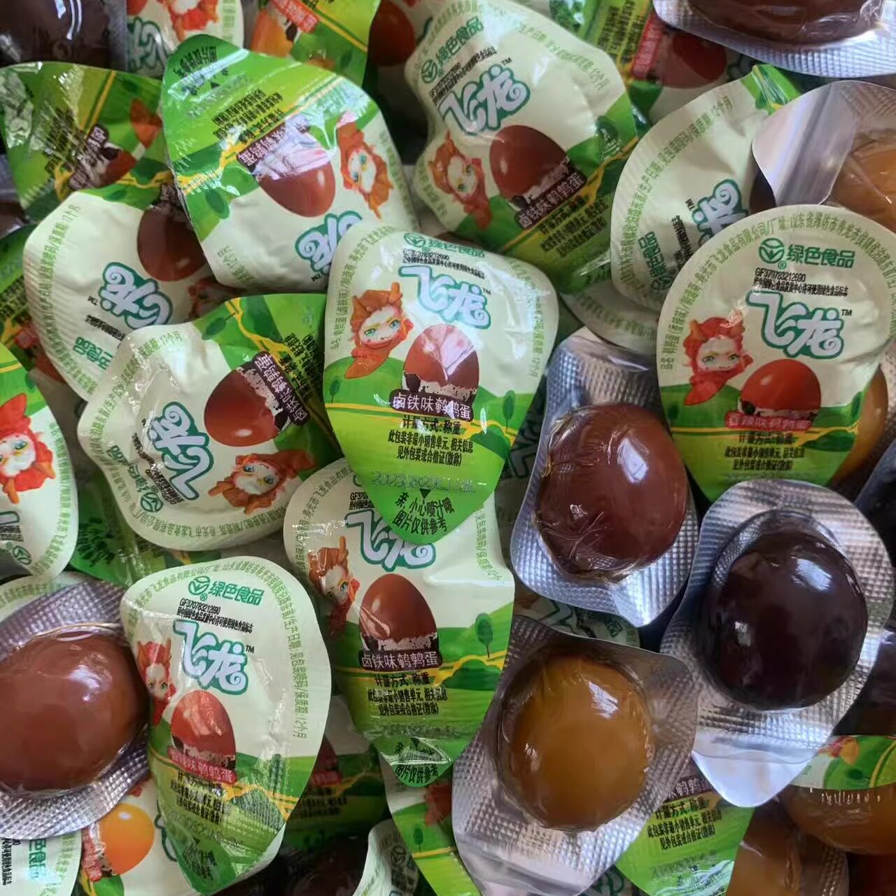 飞龙鹌鹑蛋无壳卤蛋q蛋盐焗味卤铁味香辣味休闲爆款网红泡面搭档