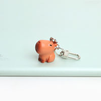 Cute capybaras and water babies keychain bag pendants, student couple schoolbags, backpack key pendants, creative small accessories thumbnail 4