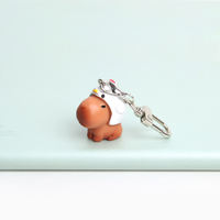 Cute capybaras and water babies keychain bag pendants, student couple schoolbags, backpack key pendants, creative small accessories thumbnail 3