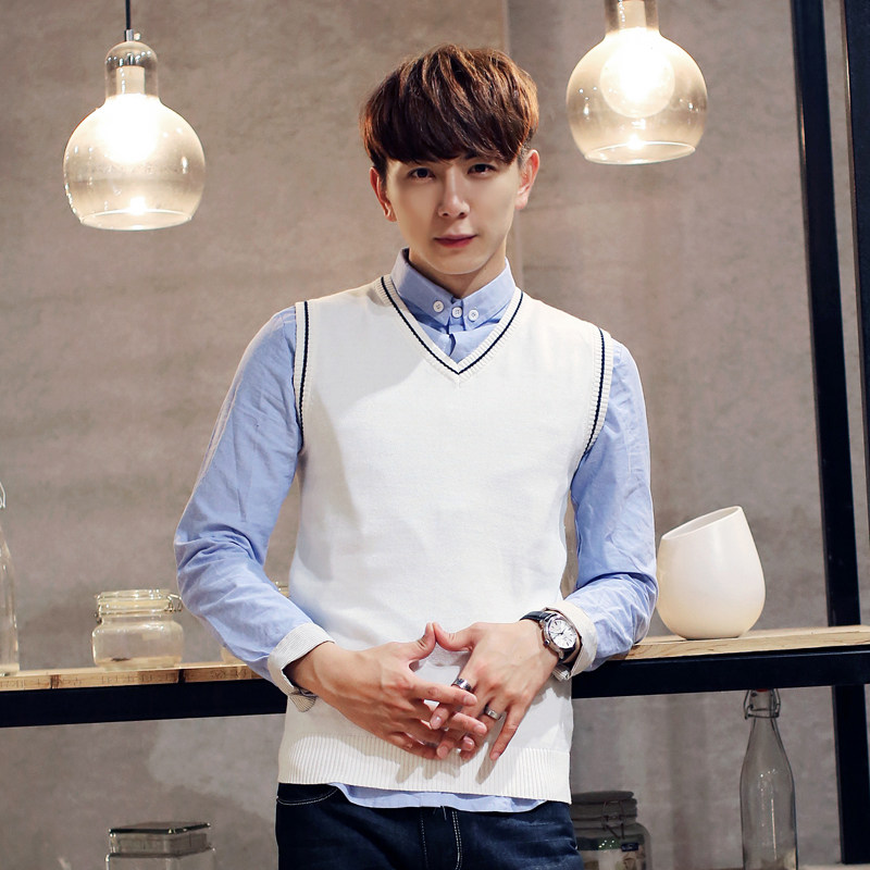 Débardeur homme Woolen gilet 100% coton pour automne - Ref 1599218 Image 4