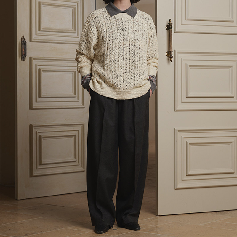 经典茧型立体捏褶长裤25AW秋冬