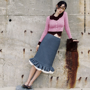 【SHUSHUTONG】多层荷叶边花苞直筒半裙 25AW秋冬新款 浅川买手店