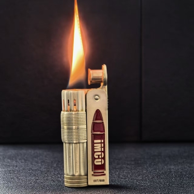 IMCO爱酷6700黄铜朱砂IMCO大标洲际内胆款煤油打火机送礼