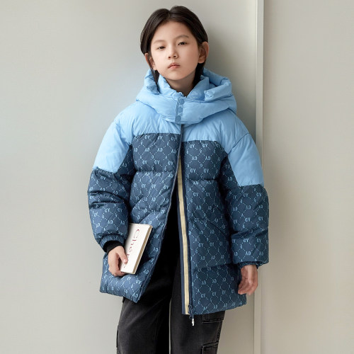 康衣儿儿童羽绒服中长款加厚冬季新款女童羽绒服保暖童装外套