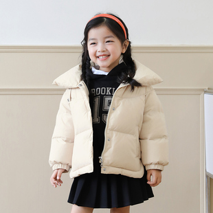 冬季 新款 8岁外套 立领中小童女童羽绒服1 宝宝羽绒服短款