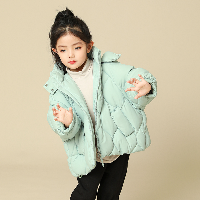康衣儿中长款加厚女童羽绒服