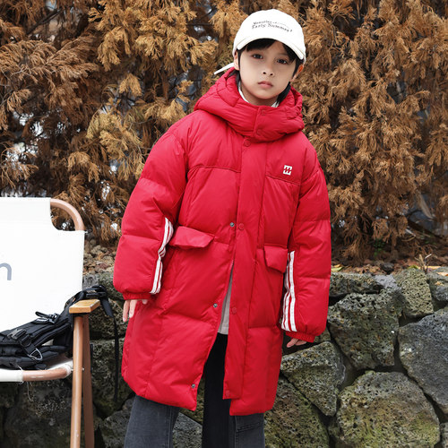儿童羽绒服男童中长款2025冬季新品加厚亲子装羽绒服女童外套4973