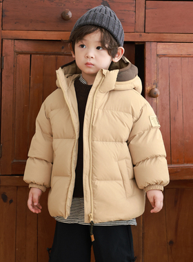 男宝宝羽绒服短款2025冬季新款中小童装羽绒服1-3-6-8岁90绒4912