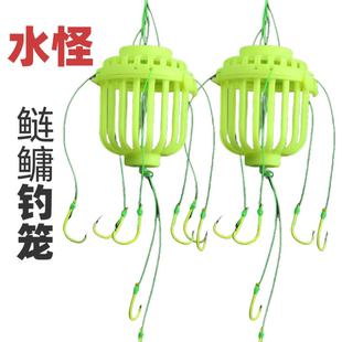 爆炸钩浮钓鲢鳙水怪笼钩钓鲢鳙钩套装白鲢水雷饵笼子伊势尼水怪