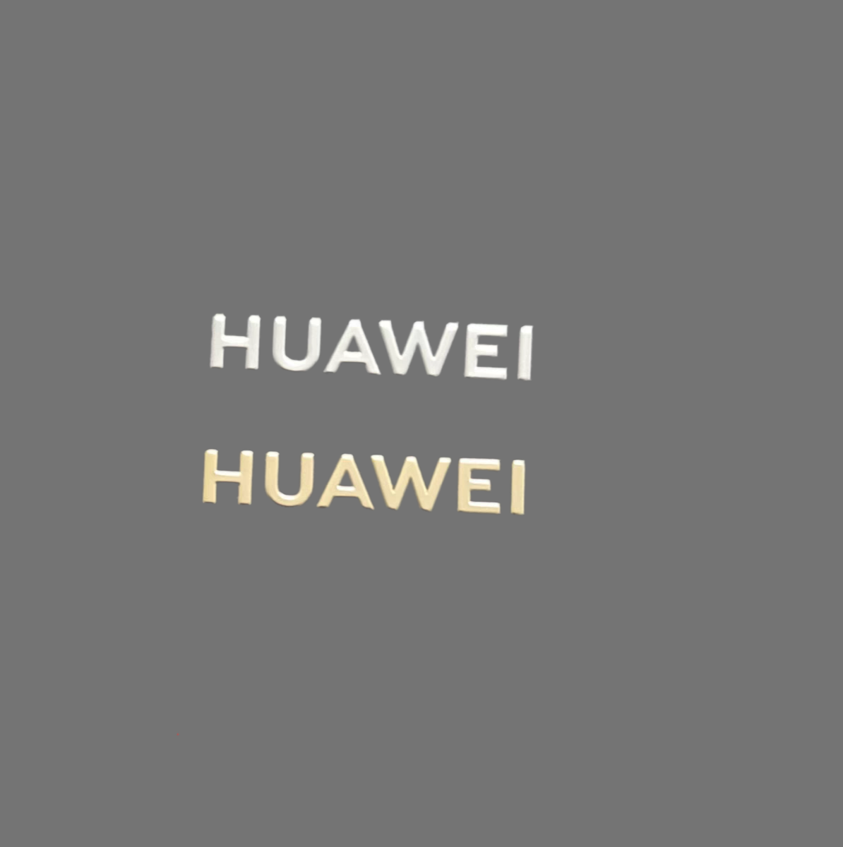 适用于华为标志logo手机贴纸 华为字母金属贴 手机壳装饰贴