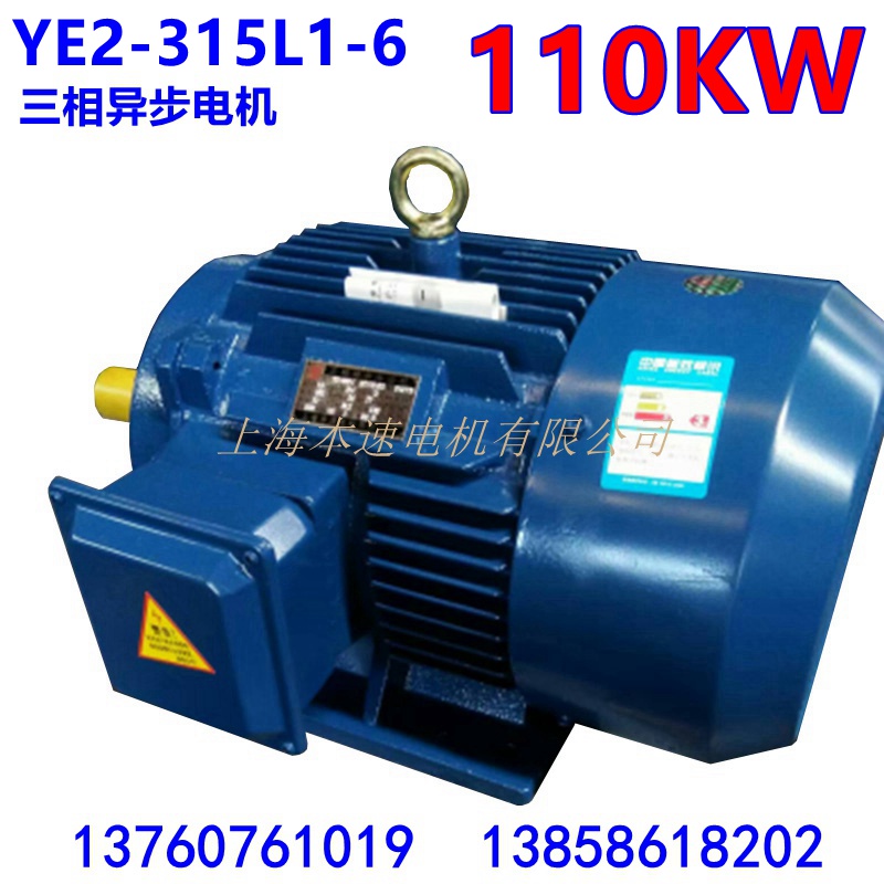 YE2系列三相异步电动机YE2-315L1-6 110KW 6极三相异步电机 马达