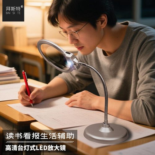 底座稳台式放大镜拜斯特高清阅读