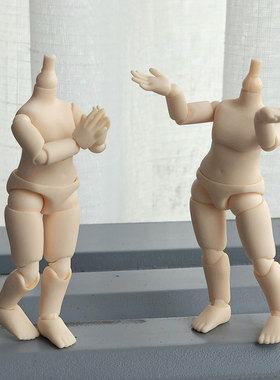 日本Piccodo素体body9超白普肌可动手办素体人偶身体食玩场景玩具