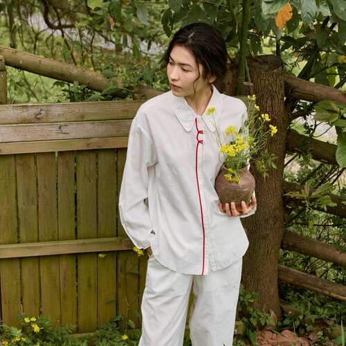 朵朵可可纯棉女长袖睡衣套装