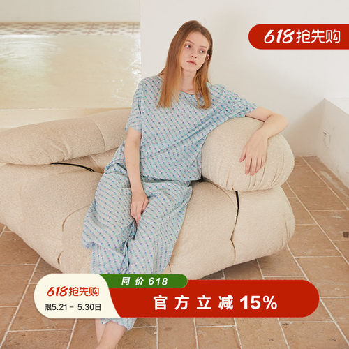 朵朵可可夏季家居服纯棉女套装