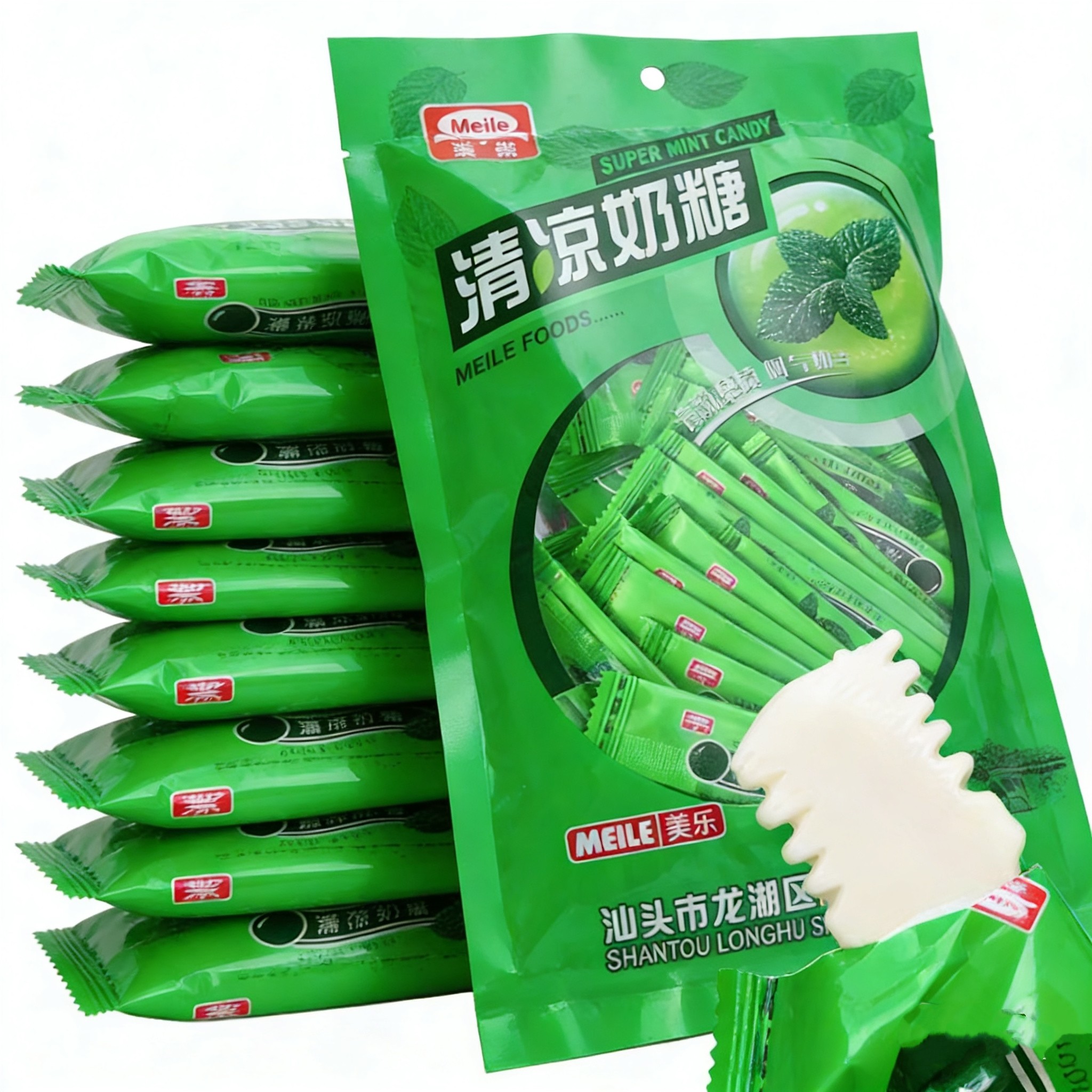 清凉奶糖薄荷软糖美乐90后怀旧小时候零食儿童网红糖果喜糖 158g