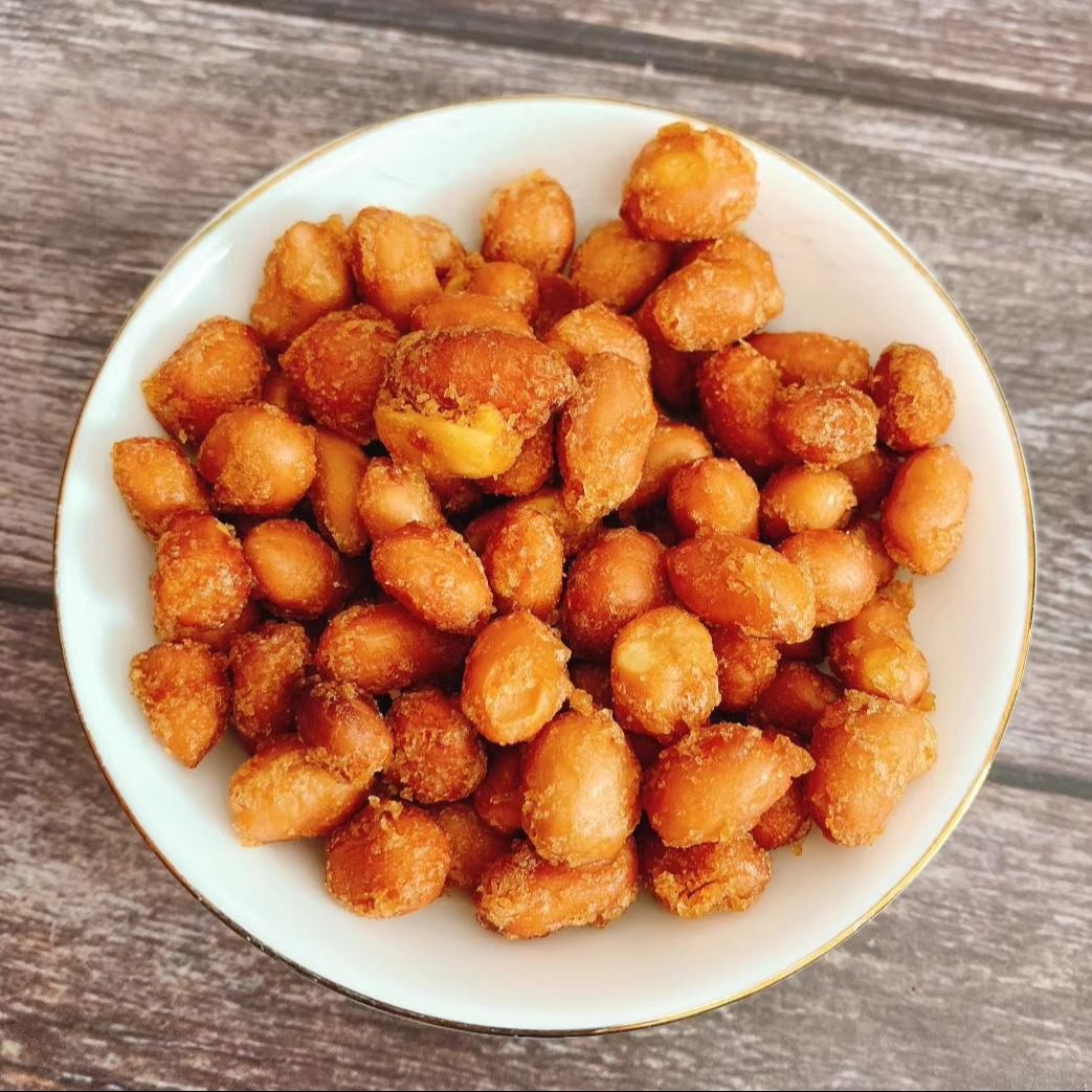 香酥花生米55克潮汕特色小食家乡味配粥下酒零食香脆花生米咸干袋