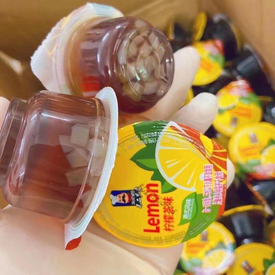 豆腐花味果冻港式柠檬茶果冻小青柠冻冰红茶味果冻百香果潮汕草粿