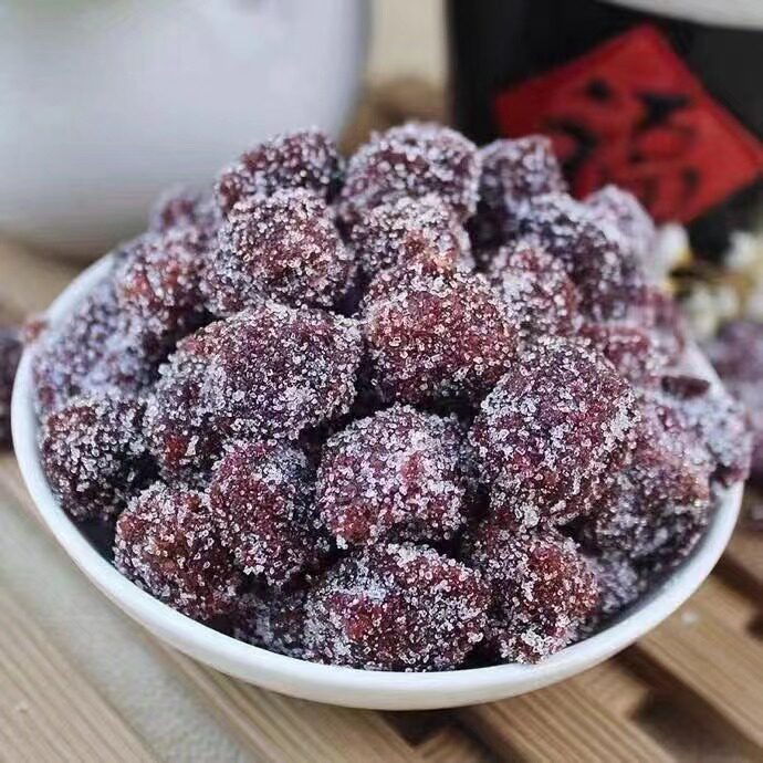 冰糖杨梅姗姗物语梅子大杨梅干果干蜜饯休闲果脯干零食罐装380g