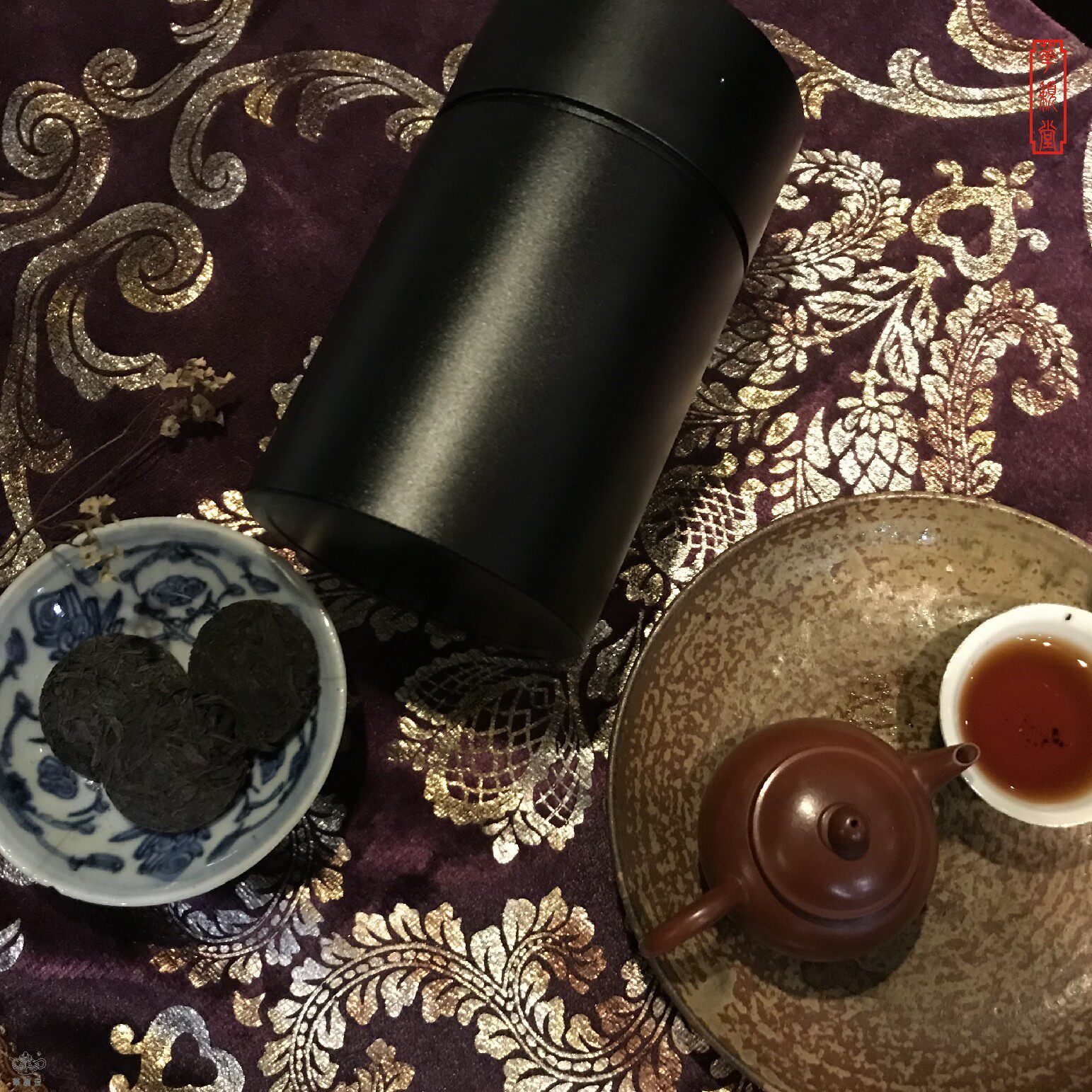 华颖堂私家藏茶乌龙茶类凤凰潮汕工夫茶2018年野生红茵单枞袖珍饼