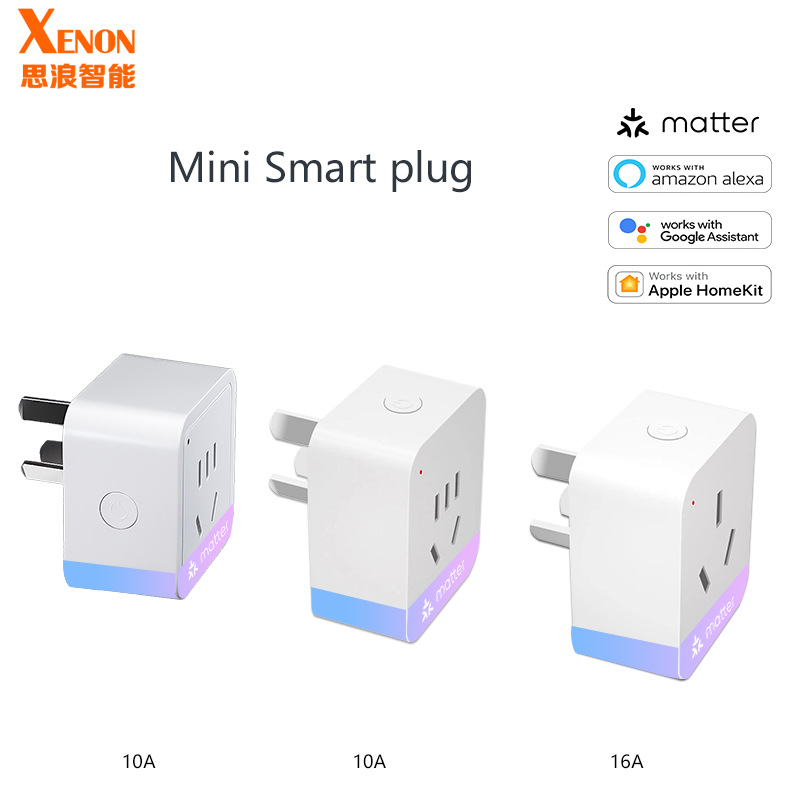 matter认证国标智能插座谷歌音箱亚马逊语音控制插头