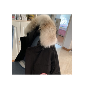 订做大鹅毛领加拿大羽绒服郊狼毛领单卖更换01飞行员08远征狼毛领