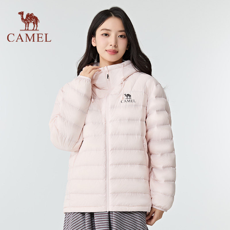 骆驼女装排骨羽绒服轻薄