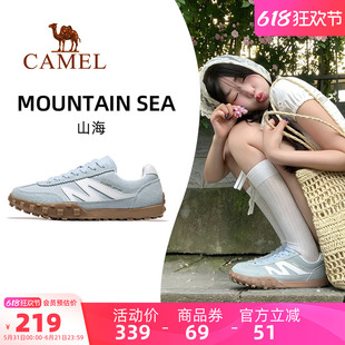 骆驼山海运动鞋春夏新款休闲防滑缓震德训鞋女鞋百搭复古板鞋女款