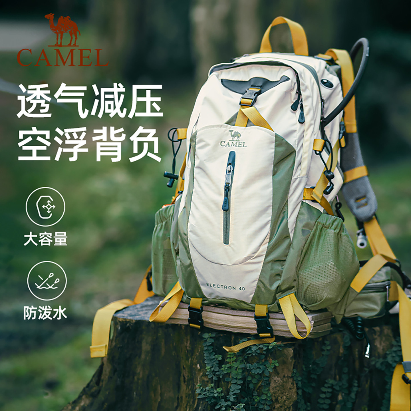 骆驼大容量户外轻便登山包专业徒步装备女爬山运动旅行背包双肩包