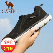 Giày nam Camel giày ngoài trời giày nữ bằng da chạy thể thao những người yêu giày xu hướng hoang dã thấp để giúp giày thường - Khởi động ngoài trời